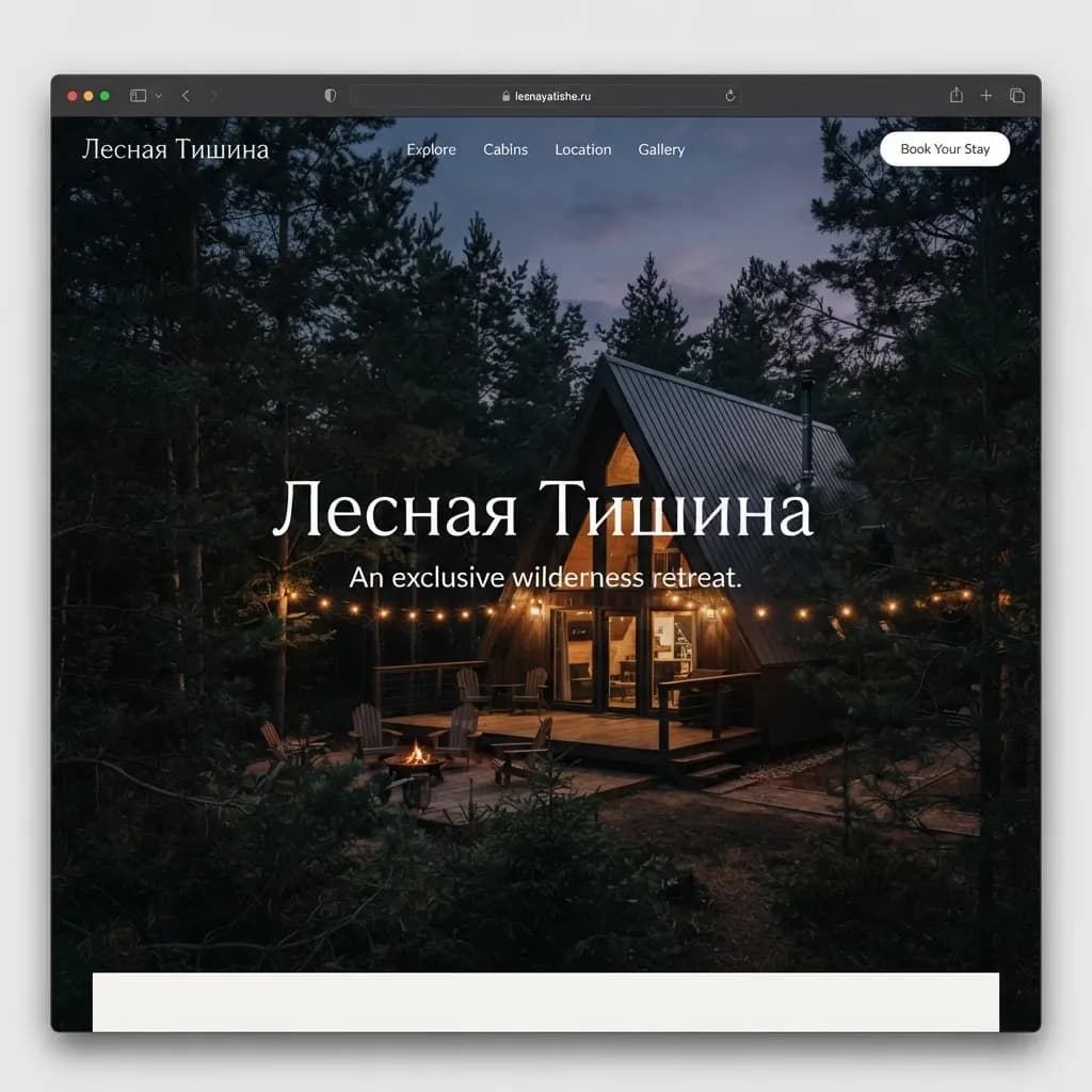 Проект «Лесная Тишина» — Премиальный глэмпинг