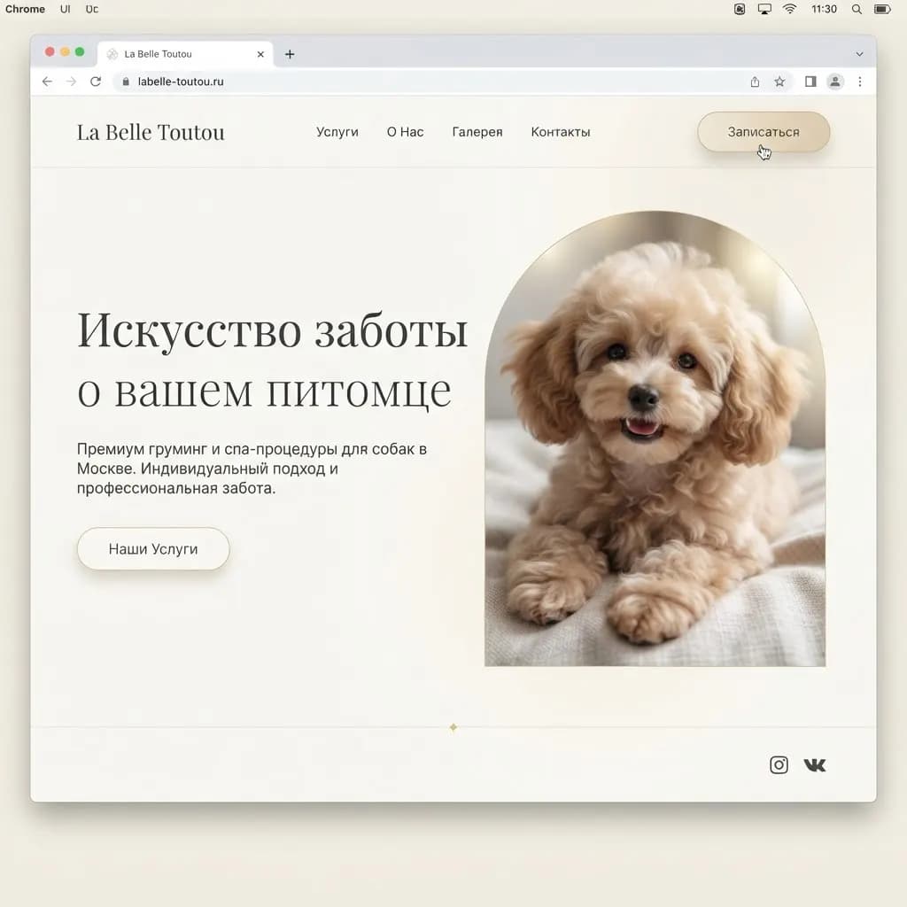 Проект «Atelier Paws» — Премиальный груминг-салон